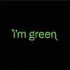 i'm green logo..just write i'm green in it with black ground